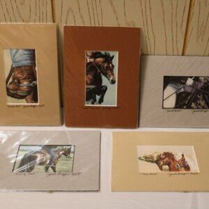 Janet Griffin-Scott Lithocolor 5 x 7 Matted Prints - New